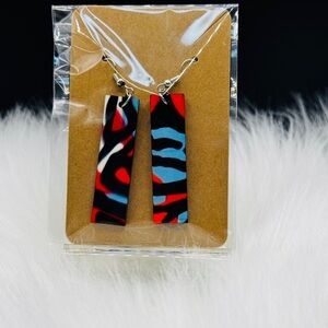 Abstract Patterned Earrings